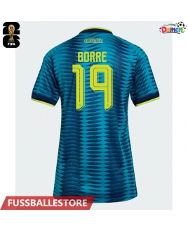 Günstige Kolumbien Rafael Santos Borre #19 Auswärtstrikot Damen WM 2026 Kurzarm